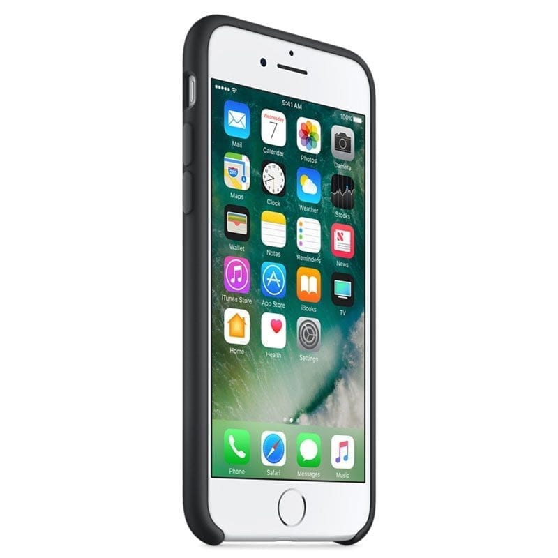 Apple Fekete Silicone iPhone 8/7/SE 2020/SE 2022 Tok