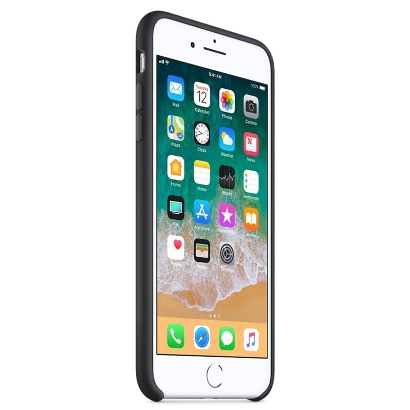 Apple Fekete Silicone iPhone 7 Plus/8 Plus Tok