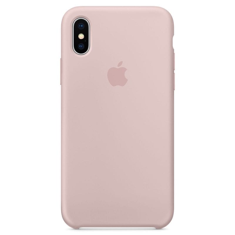 Apple Rózsaszín Sand Silicone iPhone XS Tok