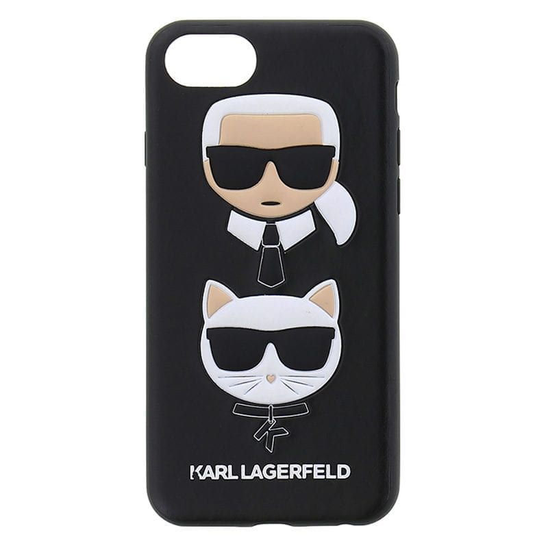 Karl Lagerfeld Karl and Choupette Fekete iPhone 8/7/6/SE 2020/SE 2022 Tok