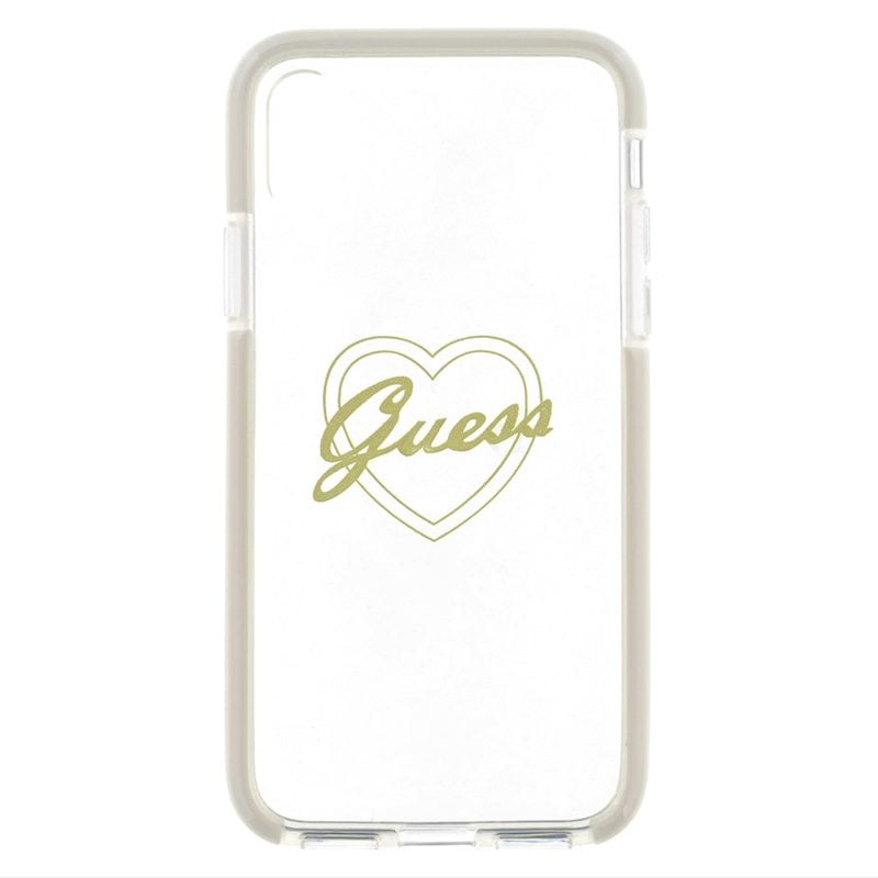 Guess ShockProof Arany Heart iPhone X/XS Tok