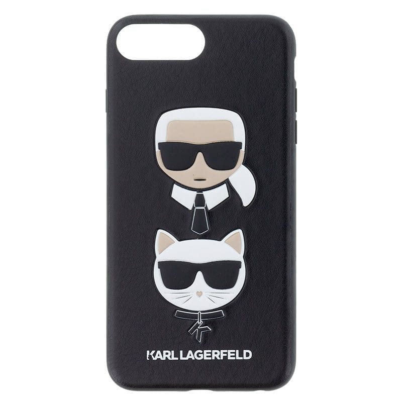 Karl Lagerfeld Karl and Choupette Fekete iPhone 6 Plus/6S Plus/7 Plus/8 Plus Tok