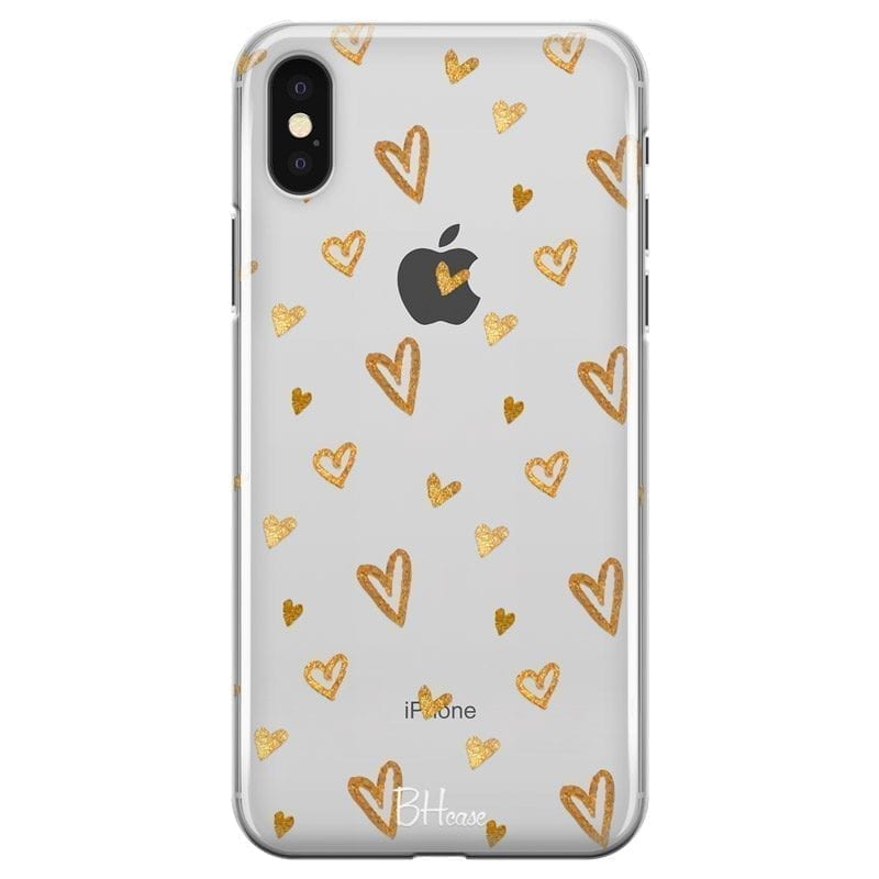Golden Hearts iPhone XS Max Tok