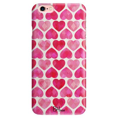 Hearts Rózsaszín iPhone 6 Plus/6S Plus Tok