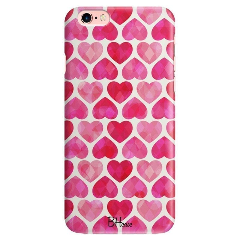 Hearts Rózsaszín iPhone 6 Plus/6S Plus Tok