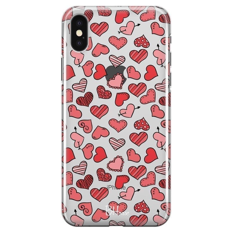 Hearts Piros iPhone XS Max Tok