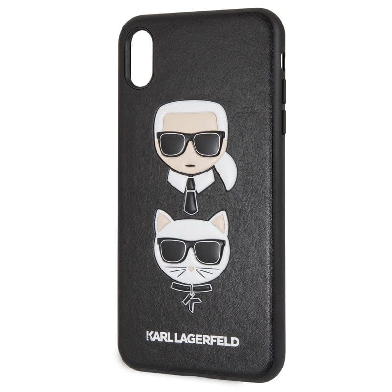 Karl Lagerfeld Karl and Choupette Fekete iPhone XS Max Tok