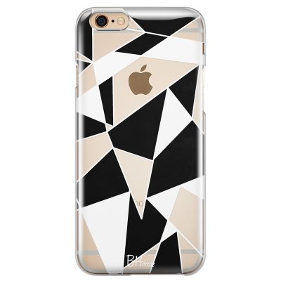 Fekete Fehér Geometric iPhone 6 Plus/6S Plus Tok