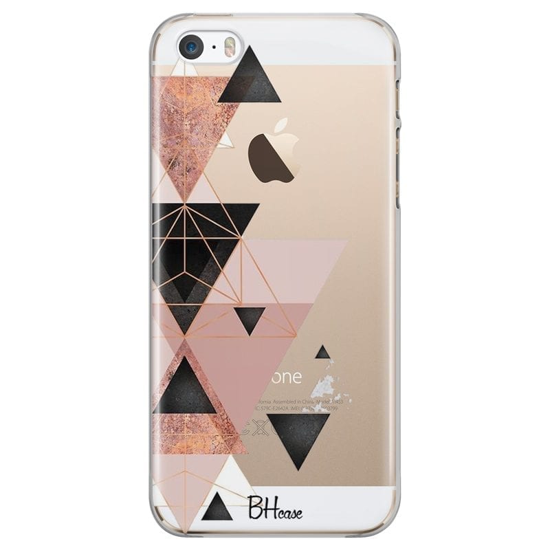 Geometric Rózsaszín iPhone SE/5S Tok