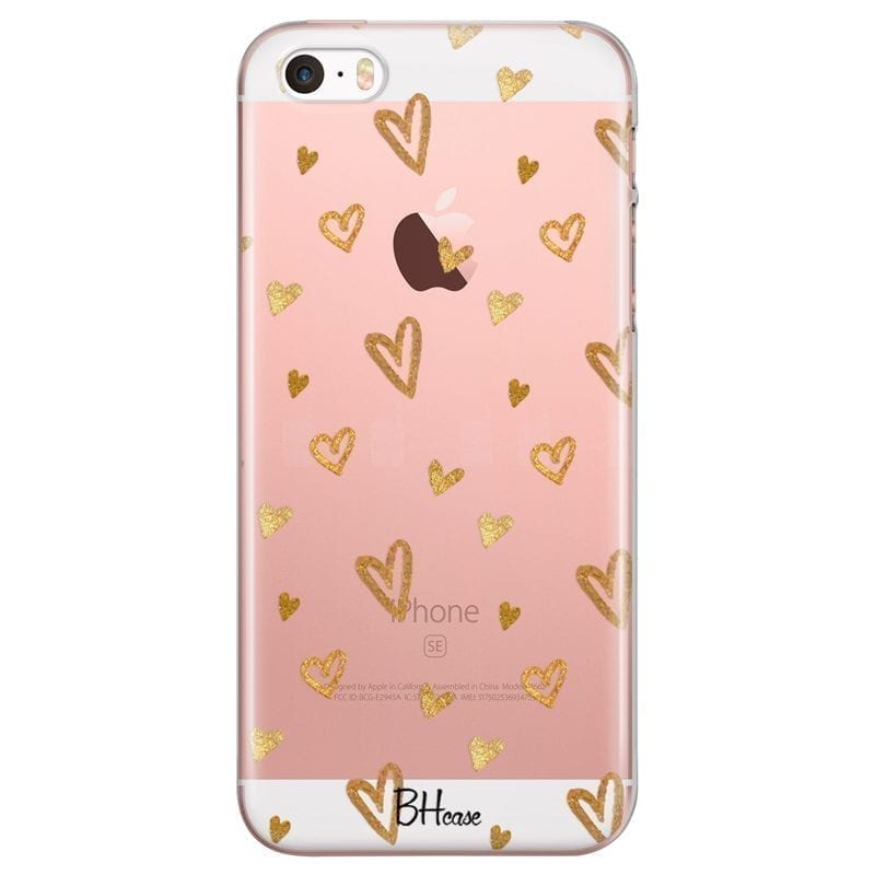 Golden Hearts iPhone SE/5S Tok