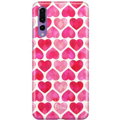 Hearts Rózsaszín Huawei P20 Pro Tok