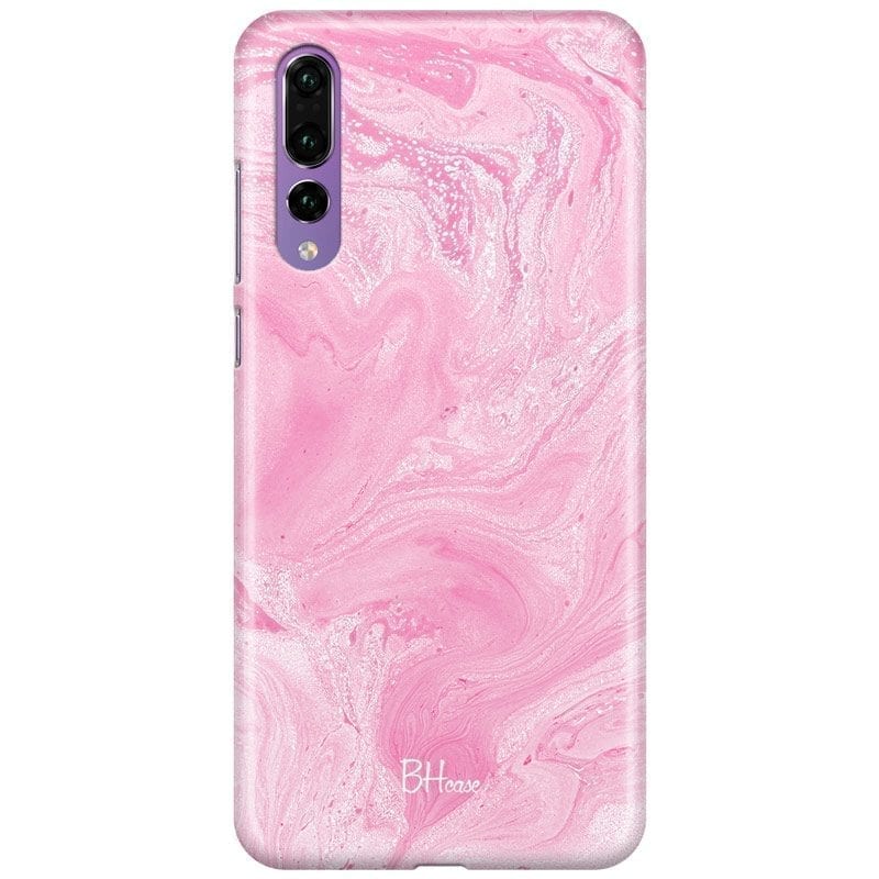 Márvány Rózsaszín Huawei P20 Pro Tok