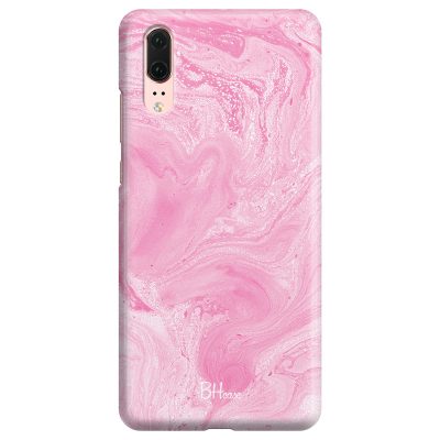 Márvány Rózsaszín Huawei P20 Tok