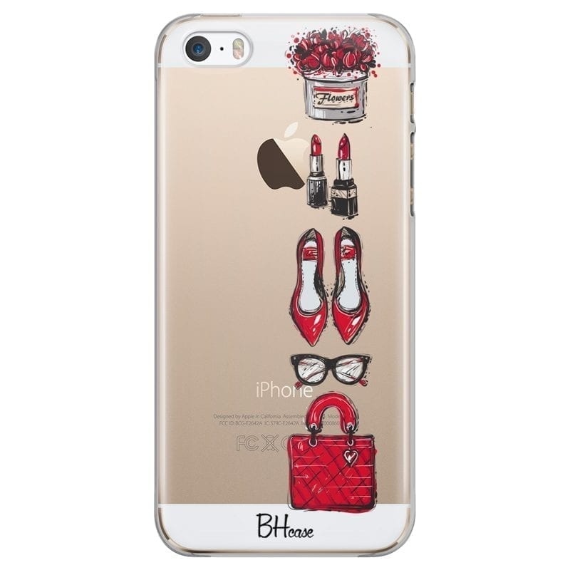 Piros Fashion iPhone SE/5S Tok
