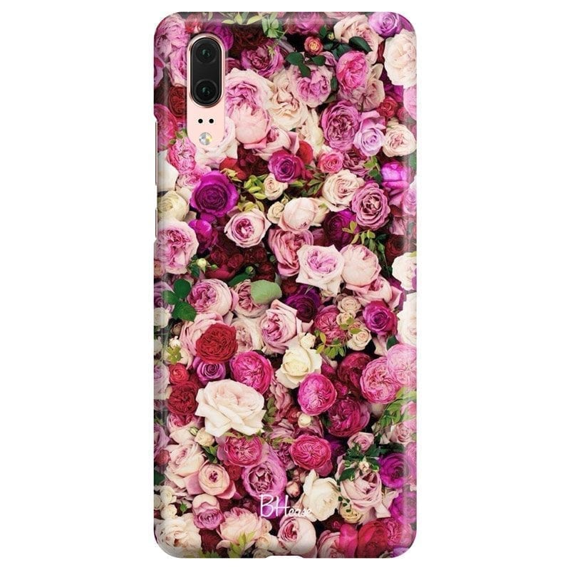 Roses Rózsaszín Huawei P20 Tok
