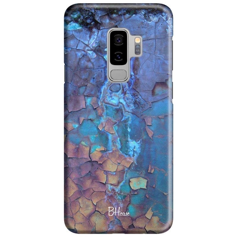 Stone Cracked Kék Samsung S9 Plus Tok