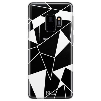 Fekete Fehér Geometric Samsung S9 Tok