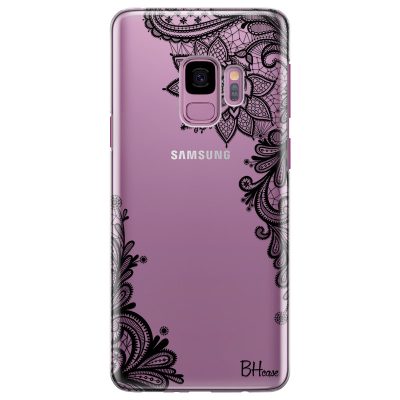 Flowers Fekete Samsung S9 Tok