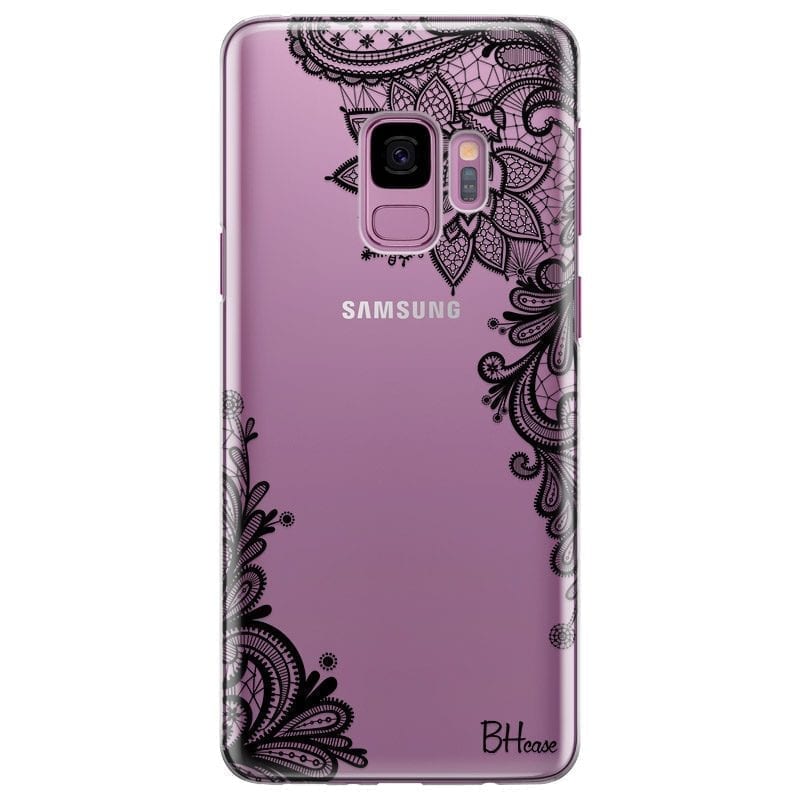 Flowers Fekete Samsung S9 Tok