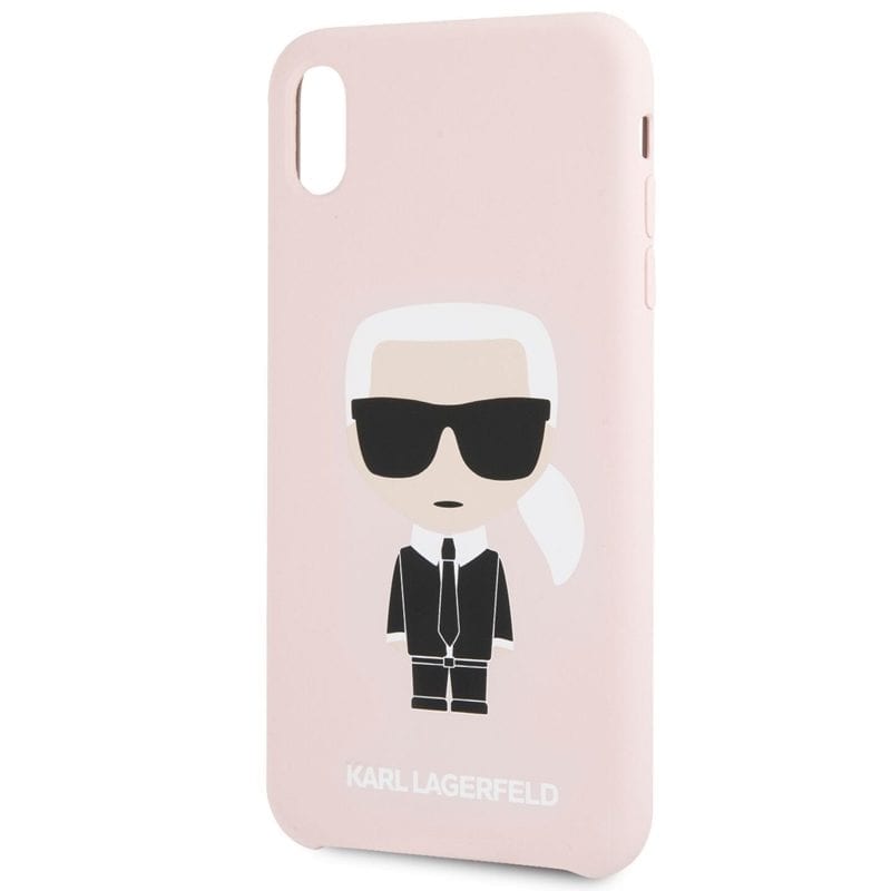 Karl Lagerfeld Iconic Full Body Silicone Rózsaszín iPhone X/XS Tok
