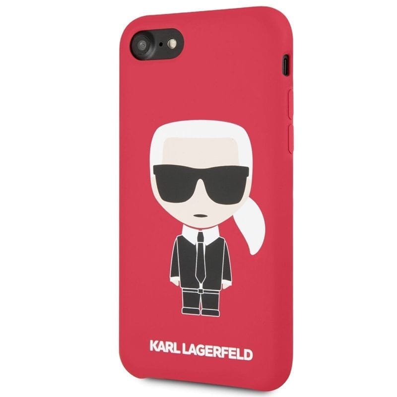 Karl Lagerfeld Iconic Full Body Silicone Piros iPhone 8/7/6/SE 2020/SE 2022 Tok