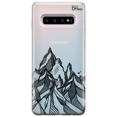 Mountains Geometric Samsung S10 Plus Tok