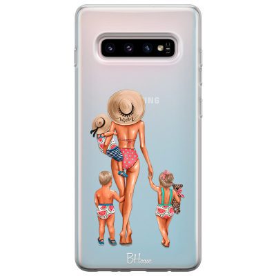 Beach Day Family Blonde Samsung S10 Tok