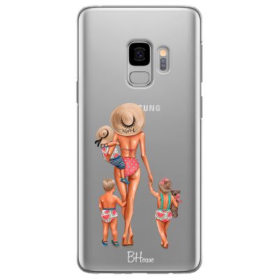 Beach Day Family Blonde Samsung S9 Tok