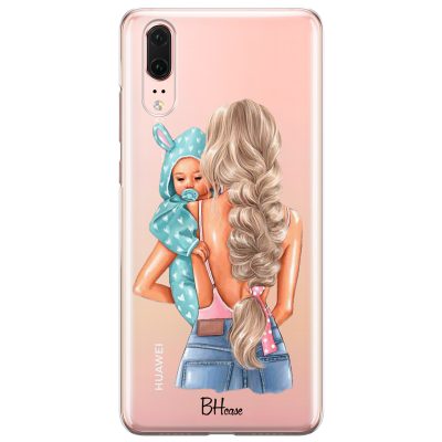 Mother Blonde With Boy Huawei P20 Tok
