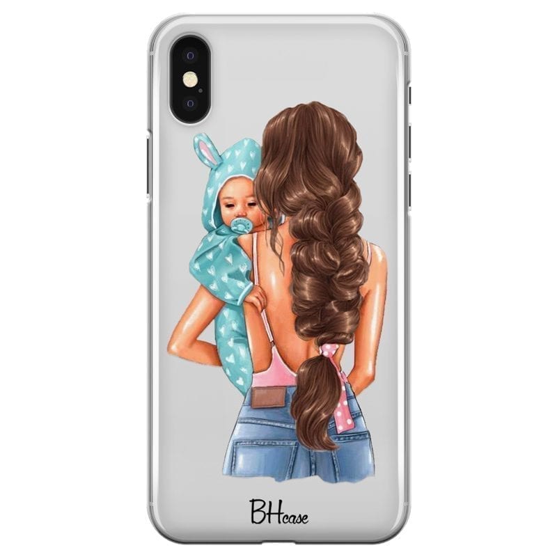Mother Brunette With Boy iPhone X/XS Tok