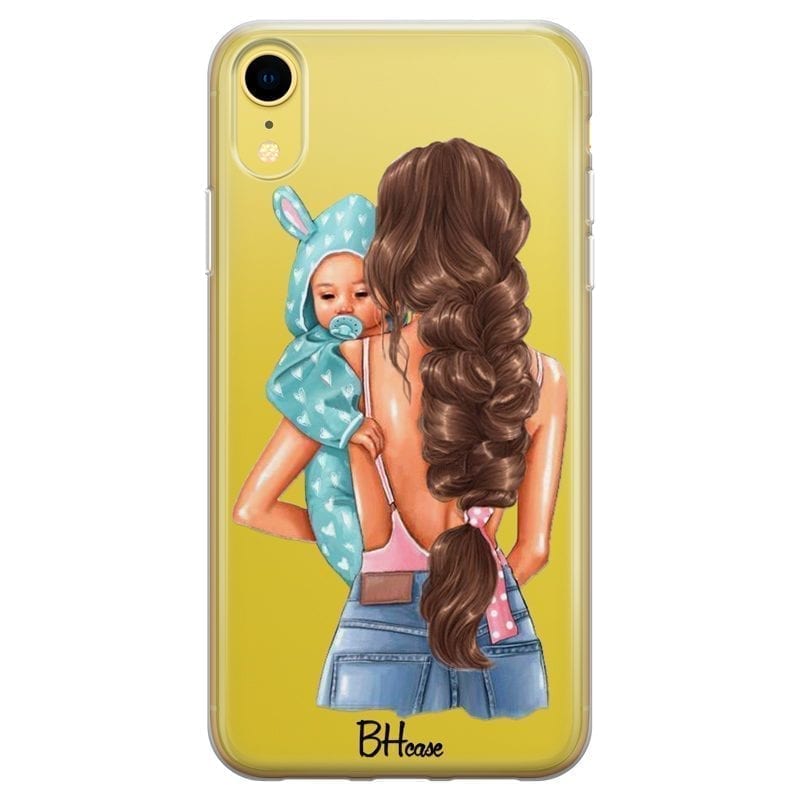 Mother Brunette With Boy iPhone XR Tok