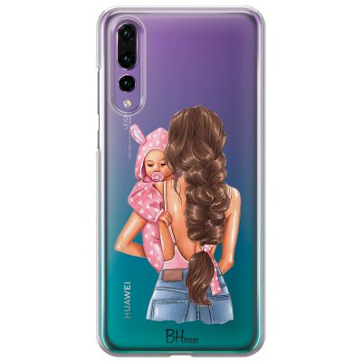 Mother Brunette With Girl Huawei P20 Pro Tok