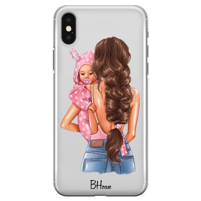 Mother Brunette With Girl iPhone X/XS Tok