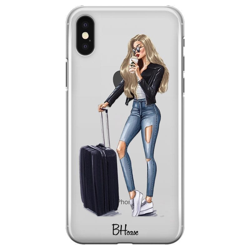 Woman Blonde With Baggage iPhone XS Max Tok