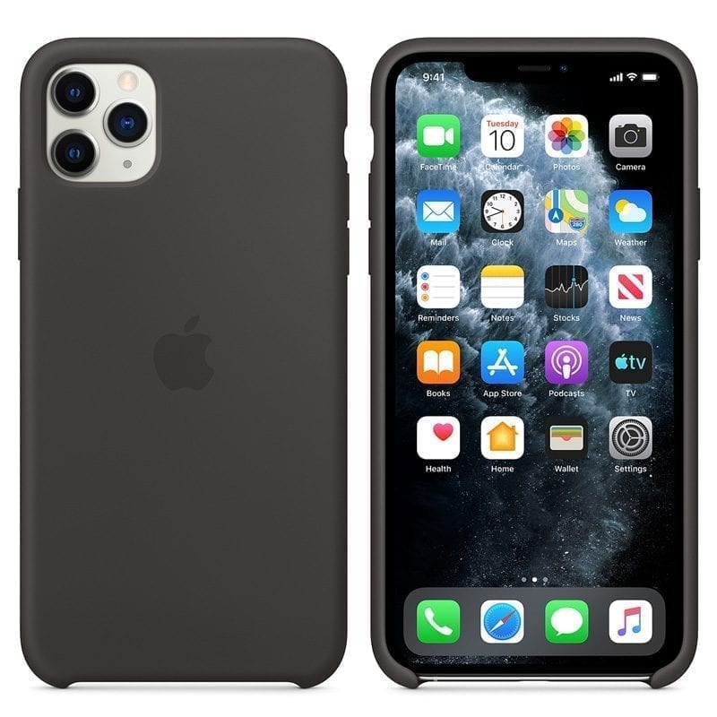 Apple Fekete Silicone iPhone 11 Pro Tok