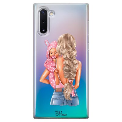 Mother Blonde With Girl Samsung Note 10 Tok