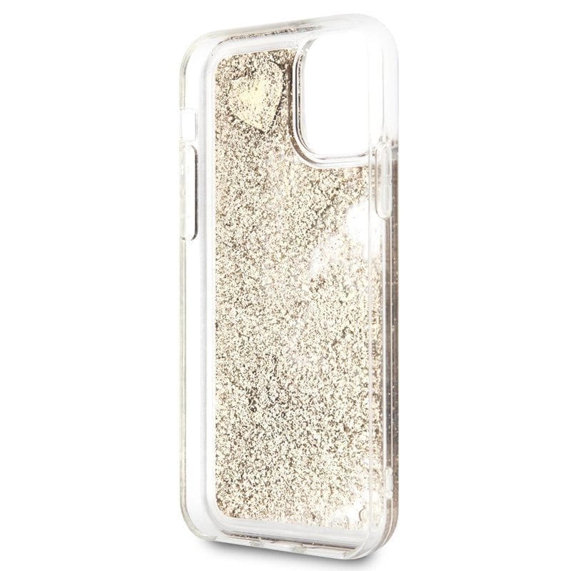 Guess Glitter Hearts Arany iPhone 11 Pro Tok