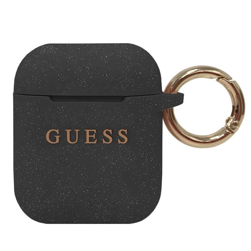 Guess Silicone Fekete AirPods 1/2 Tok