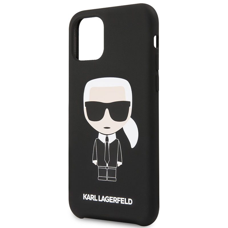 Karl Lagerfeld Iconic Full Body Silicone Fekete iPhone 11 Tok