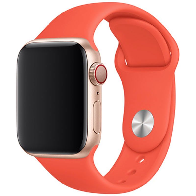 Silicone Szíj Apple Watch 41/40/38mm Apricot Large