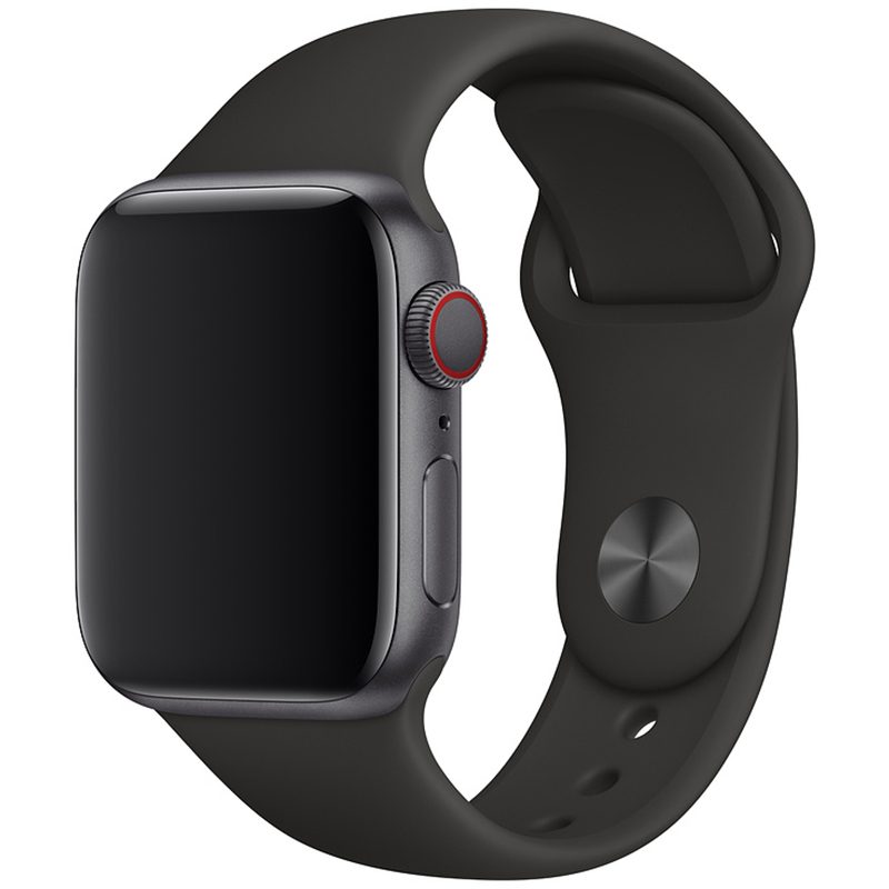 Silicone Szíj Apple Watch 41/40/38mm Fekete Large