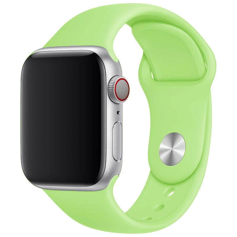 Silicone Szíj Apple Watch 41/40/38mm Zöld Large