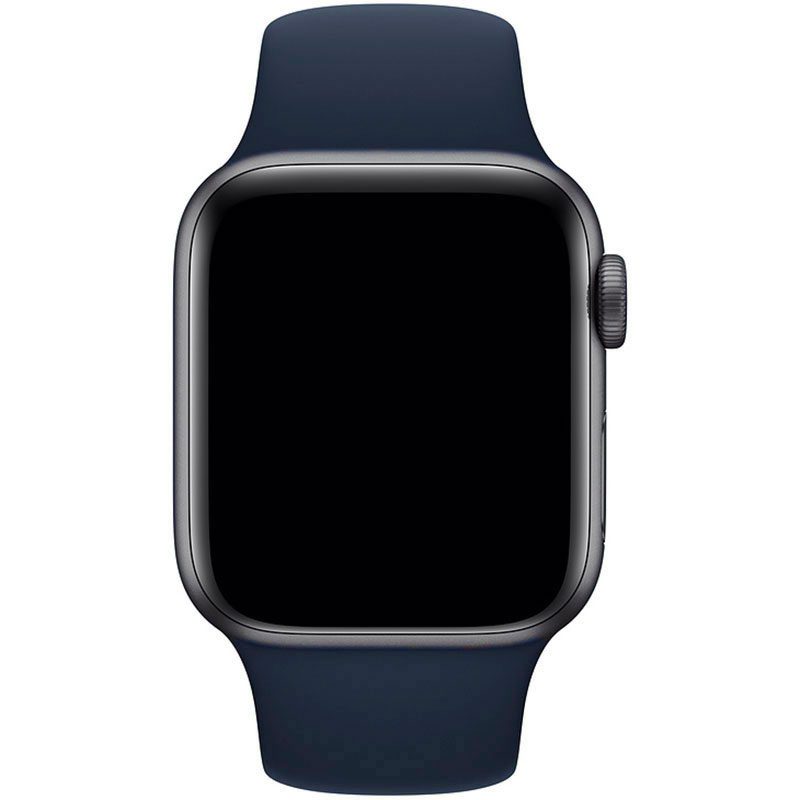 Silicone Szíj Apple Watch 41/40/38mm Midnight Kék Large