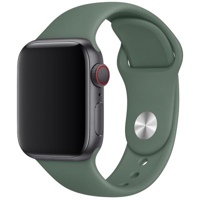 Silicone Szíj Apple Watch 41/40/38mm Pine Zöld Large