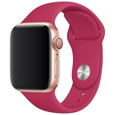 Silicone Szíj Apple Watch 41/40/38mm Pomegranate Large