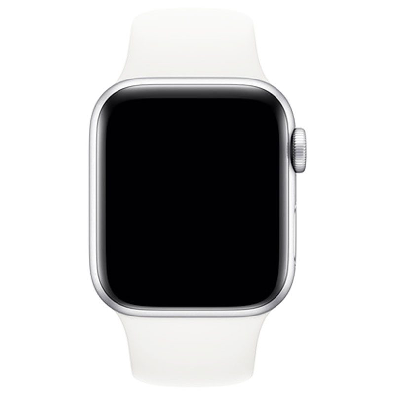 Silicone Szíj Apple Watch 41/40/38mm Fehér Large