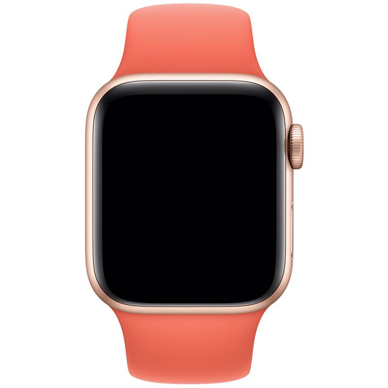 Silicone Szíj Apple Watch 45/44/42/Ultra Orange Small