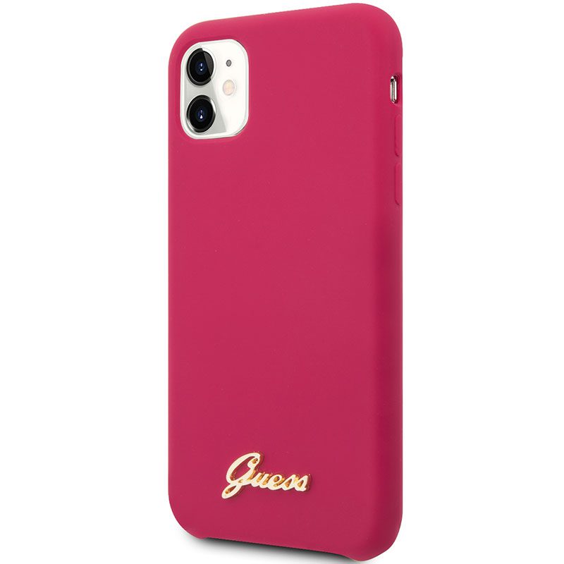 Guess Silicone Vintage Burgundy iPhone 11 Tok
