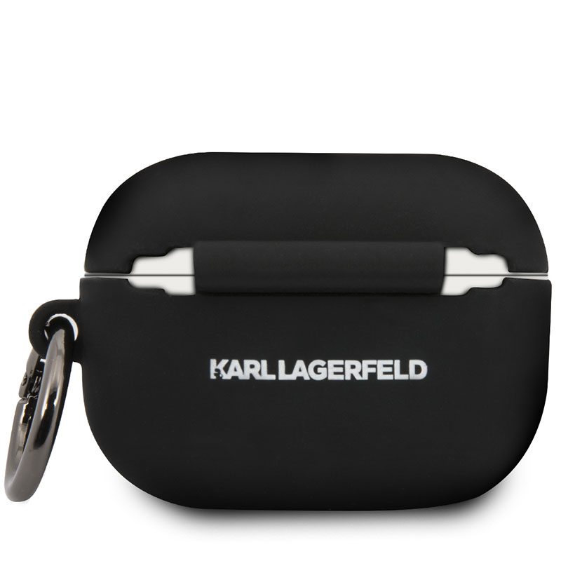 Karl Lagerfeld Head Silicone Fekete AirPods Pro Tok