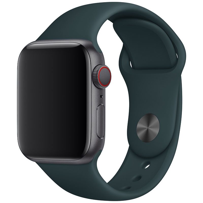 Silicone Szíj Apple Watch 41/40/38mm Olive Large